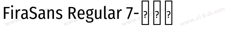 FiraSans Regular 7字体转换 FiraSans Regular 7字体转换